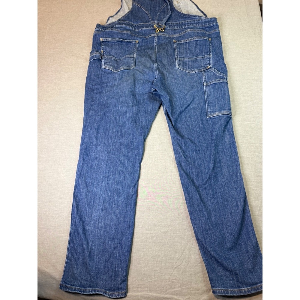 Carhartt Denim Overalls Women's XL Blue Excellent Relaxed Fit OR6002-W - Picture 12 of 13